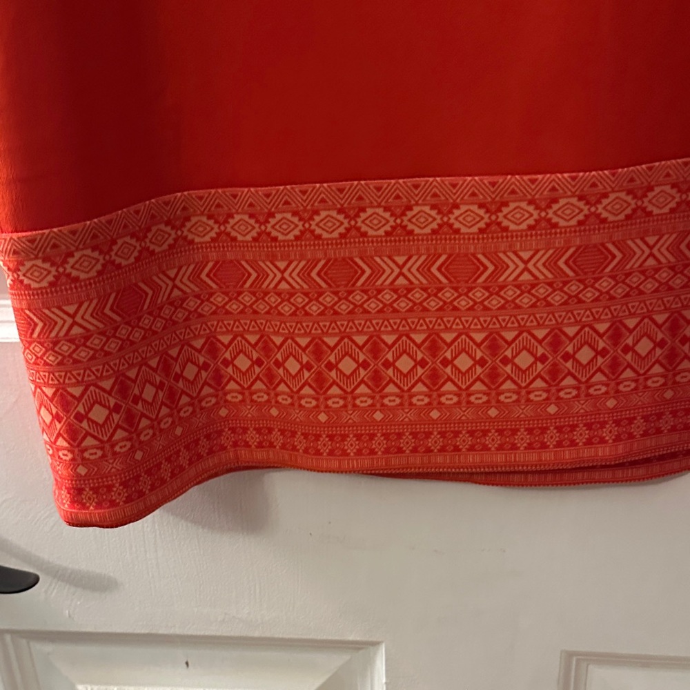 Vibrant Orange reversible shift Dress - Picture 6 of 6
